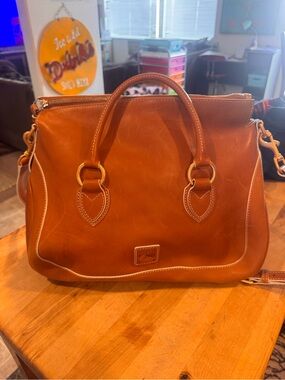 Dooney & Bourke Cognac Florentine satchel large